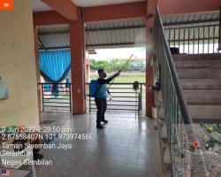  PEMBERSIHAN DAN SEMBURAN NYAHKUMAN (DISINFEKSI) KAWALAN NOVEL CORONAVIRUS COVID -19