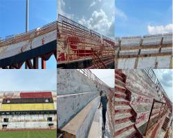 SEBELUM KERJA-KERJA MENGECAT DI STADIUM TUANKU ABDUL RAHMAN