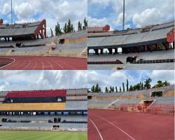 SELEPAS KERJA-KERJA MENGECAT DI STADIUM TUANKU ABDUL RAHMAN PAROI 