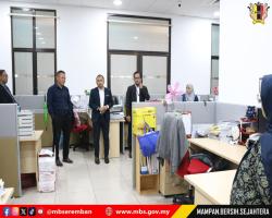 SESI WALK ABOUT TUAN SETIAUSAHA DI PEJABAT WISMA MBS