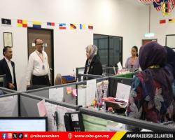 SESI WALK ABOUT TUAN SETIAUSAHA DI PEJABAT WISMA MBS