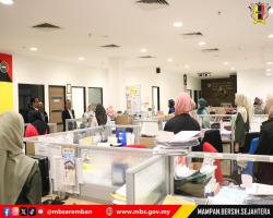 SESI WALK ABOUT TUAN SETIAUSAHA DI PEJABAT WISMA MBS