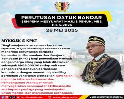 PERUTUSAN YB DATUK BANDAR MAJLIS BANDARAYA SEREMBAN