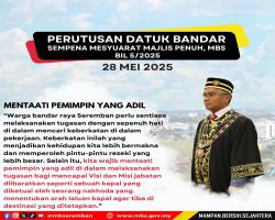 PERUTUSAN YB DATUK BANDAR MAJLIS BANDARAYA SEREMBAN