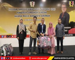 PROGRAM TANGGUNGJAWAB SOSIAL (CSR) PEMBERIAN SUMBANGAN BENCANA ANJURAN MAJLIS BANDARAYA SEREMBAN