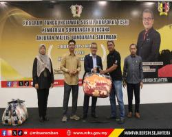 PROGRAM TANGGUNGJAWAB SOSIAL (CSR) PEMBERIAN SUMBANGAN BENCANA ANJURAN MAJLIS BANDARAYA SEREMBAN