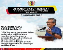 INTIPATI UCAPAN YBHG. DATUK BANDAR MBS SEWAKTU PERHIMPUNAN MBS BIL/1.2026