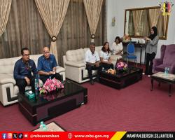 KUNJUNGAN HORMAT JAWATANKUASA REHDA KEPADA DATUK BANDAR,MBS