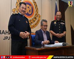 KUNJUNGAN HORMAT YBHG. DATUK BANDAR MAJLIS BANDARAYA SEREMBAN KEPADA PENGARAH KANAN PENGUATKUASA JABATAN PENGANGKUTAN JALAN MALAYSIA