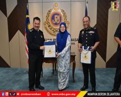 KUNJUNGAN HORMAT YBHG. DATUK BANDAR MAJLIS BANDARAYA SEREMBAN KEPADA PENGARAH KANAN PENGUATKUASA JABATAN PENGANGKUTAN JALAN MALAYSIA