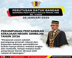 PERUTUSAN DATUK BANDAR SEWAKTU MESYUARAT MAJLIS PENUH MBS BIL.1/2026
