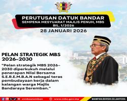 PERUTUSAN DATUK BANDAR SEWAKTU MESYUARAT MAJLIS PENUH MBS BIL.1/2026