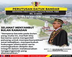 ANTARA INTIPATI PERUTUSAN YBHG. DATUK BANDAR SEWAKTU MESYUARAT MAJLIS PENUH BIL.2/2026 MBS