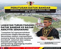 INTIPATI PERUTUSAN YBHG. DATUK BANDAR SEMASA MESYUARAT MAJLIS PENUH BIL.3/2026