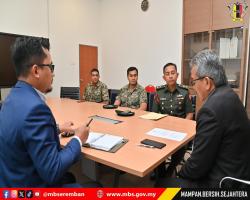 KUNJUNGAN HORMAT TIMBALAN KOMANDER REJIMEN 508 ASKAR WATANIAH