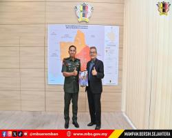 KUNJUNGAN HORMAT TIMBALAN KOMANDER REJIMEN 508 ASKAR WATANIAH