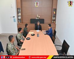 KUNJUNGAN HORMAT TIMBALAN KOMANDER REJIMEN 508 ASKAR WATANIAH