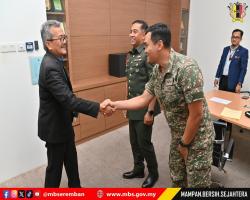 KUNJUNGAN HORMAT TIMBALAN KOMANDER REJIMEN 508 ASKAR WATANIAH