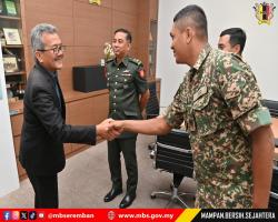 KUNJUNGAN HORMAT TIMBALAN KOMANDER REJIMEN 508 ASKAR WATANIAH