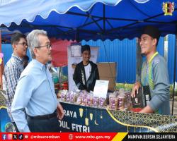 LAWATAN DATUK BANDAR DI BAZAR RAMADAN MERCHANT SQUARE, SENDAYAN