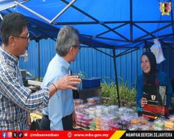 LAWATAN DATUK BANDAR DI BAZAR RAMADAN MERCHANT SQUARE, SENDAYAN