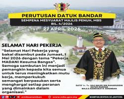 INTIPATI PERUTUSAN YBHG. DATUK BANDAR SEMASA MESYUARAT MAJLIS PENUH BIL.4/2026