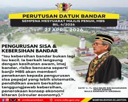INTIPATI PERUTUSAN YBHG. DATUK BANDAR SEMASA MESYUARAT MAJLIS PENUH BIL.4/2026