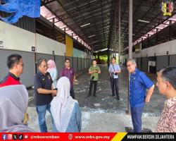 DATUK BANDAR TINJAU PROJEK MENAIKTARAF LONGKANG MONSOON KG. JIBOI