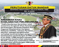 INTIPATI UCAPAN PERUTUSAN DATUK BANDAR, MAJLIS BANDARAYA SEREMBAN SEMASA MESYUARAT MAJLIS PENUH BIL.6/2026
