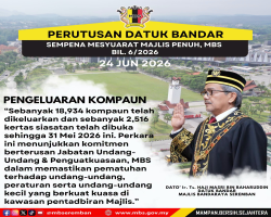 INTIPATI UCAPAN PERUTUSAN DATUK BANDAR, MAJLIS BANDARAYA SEREMBAN SEMASA MESYUARAT MAJLIS PENUH BIL.6/2026
