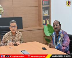 KUNJUNGAN HORMAT ADUN SEREMBAN JAYA KE ATAS DATUK BANDAR MBS