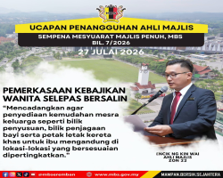 INTIPATI UCAPAN PENANGGUHAN AHLI MAJLIS, MAJLIS BANDARAYA SEREMBAN SEMASA MESYUARAT MAJLIS PENUH BIL.7/2026