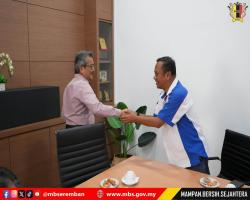 KUNJUNGAN HORMAT DARIPADA PERSATUAN KONTRAKTOR BUMIPUTERA KELAS F MALAYSIA CAWANGAN NEGERI SEMBILAN (PERKOBF)