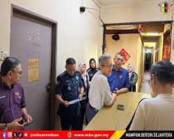 DATUK BANDAR SEREMBAN KETUAI OPERASI PEMERIKSAAN RUMAH URUT DAN RUMAH TUMPANGAN