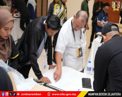 SESI SEMAKAN PETI UNDI BAGI UNDI AWAL PILIHAN RAYA DEWAN UNDANGAN NEGERI (DUN) NEGERI SEMBILAN KE-16 BAGI KAWASAN DI BAWAH P.128 PARLIMEN SEREMBAN