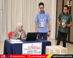 SESI SEMAKAN PETI UNDI BAGI UNDI AWAL PILIHAN RAYA DEWAN UNDANGAN NEGERI (DUN) NEGERI SEMBILAN KE-16 BAGI KAWASAN DI BAWAH P.128 PARLIMEN SEREMBAN