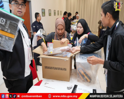 SESI SEMAKAN PETI UNDI BAGI UNDI AWAL PILIHAN RAYA DEWAN UNDANGAN NEGERI (DUN) NEGERI SEMBILAN KE-16 BAGI KAWASAN DI BAWAH P.128 PARLIMEN SEREMBAN