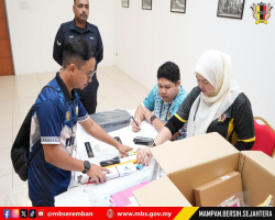 SESI SEMAKAN PETI UNDI BAGI UNDI AWAL PILIHAN RAYA DEWAN UNDANGAN NEGERI (DUN) NEGERI SEMBILAN KE-16 BAGI KAWASAN DI BAWAH P.128 PARLIMEN SEREMBAN