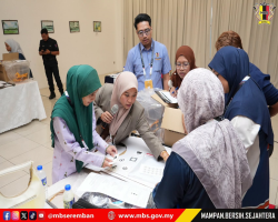 SESI SEMAKAN PETI UNDI BAGI UNDI AWAL PILIHAN RAYA DEWAN UNDANGAN NEGERI (DUN) NEGERI SEMBILAN KE-16 BAGI KAWASAN DI BAWAH P.128 PARLIMEN SEREMBAN