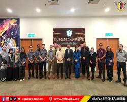 KUNJUNGAN HORMAT DELEGASI MAJLIS DAERAH KETEREH PERBANDARAN ISLAM KE MAJLIS BANDARAYA SEREMBAN
