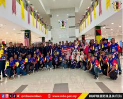 KUNJUNGAN KONVOI MERDEKA RIDE MAJLIS DAERAH TAMPIN KE MBS