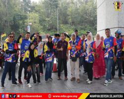 KUNJUNGAN KONVOI MERDEKA RIDE MAJLIS DAERAH TAMPIN KE MBS