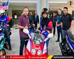 KUNJUNGAN KONVOI MERDEKA RIDE MAJLIS DAERAH TAMPIN KE MBS