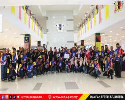 KUNJUNGAN KONVOI MERDEKA RIDE MAJLIS DAERAH TAMPIN KE MBS