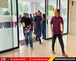 KUNJUNGAN KONVOI MERDEKA RIDE MAJLIS DAERAH TAMPIN KE MBS